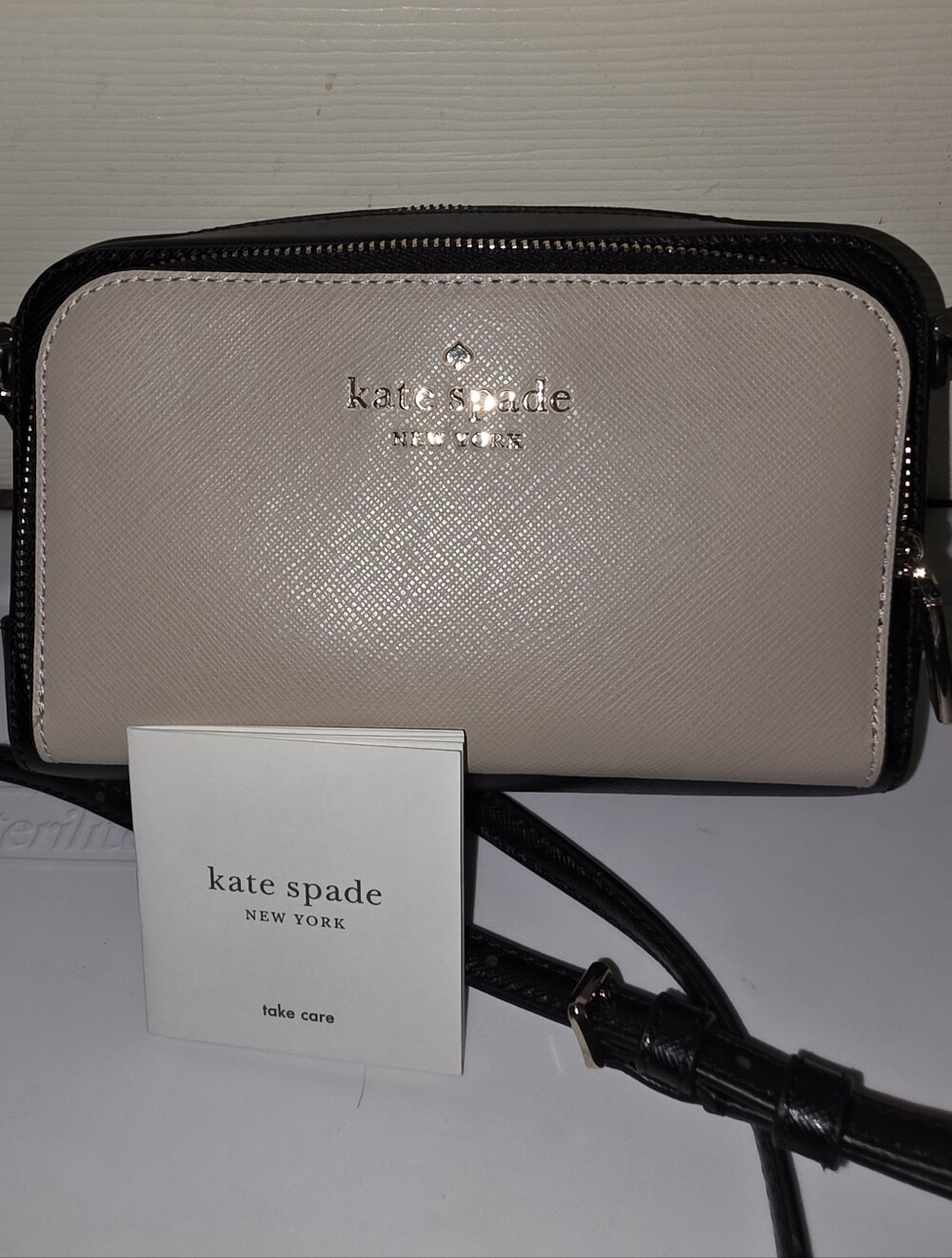 kate spade Two-Tone Light Beige and Black Crossbody